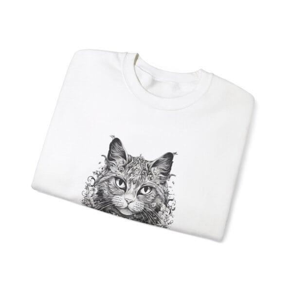 Artistic Cat Crewneck Sweatshirt - Cozy Unisex Fashion for Pet Lovers - Image 8